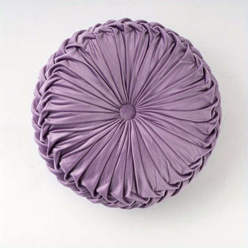 Velvet Pumpkin Round Cushion for Home Decor