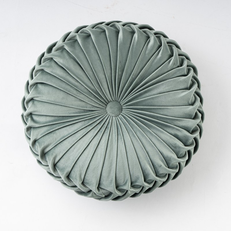 Velvet Pumpkin Round Cushion for Home Decor