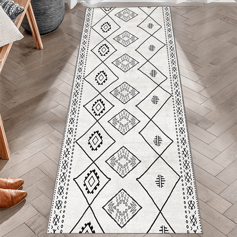 Traditional Geometric Laundry Room Runner Rugs Extra Long - Temu