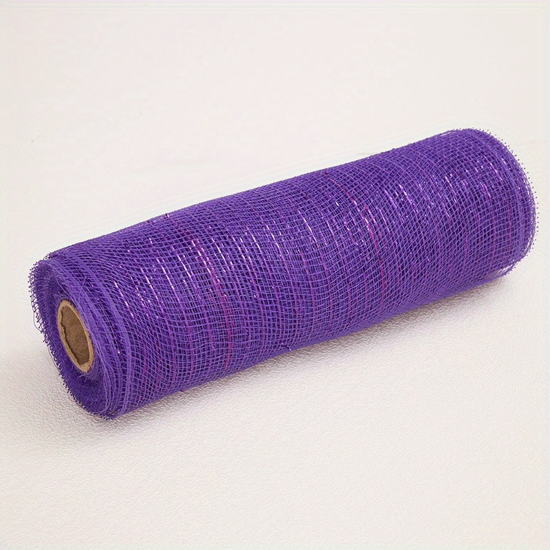 Glitter Confetti Mesh Roll, 6-Inch, 10-Yard Purple