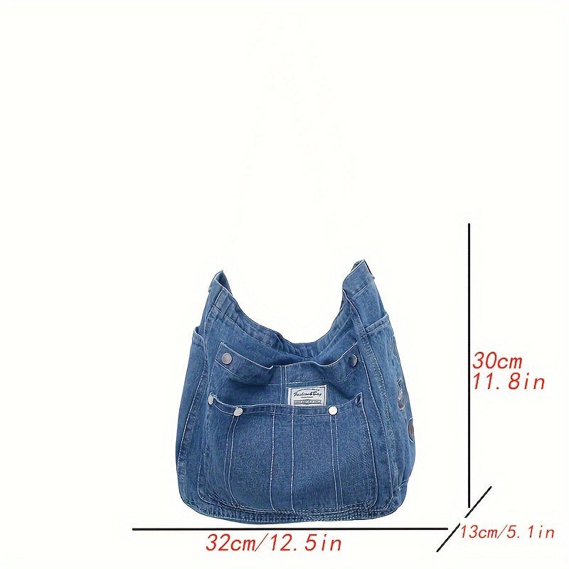 Blue jean hobo on sale bag