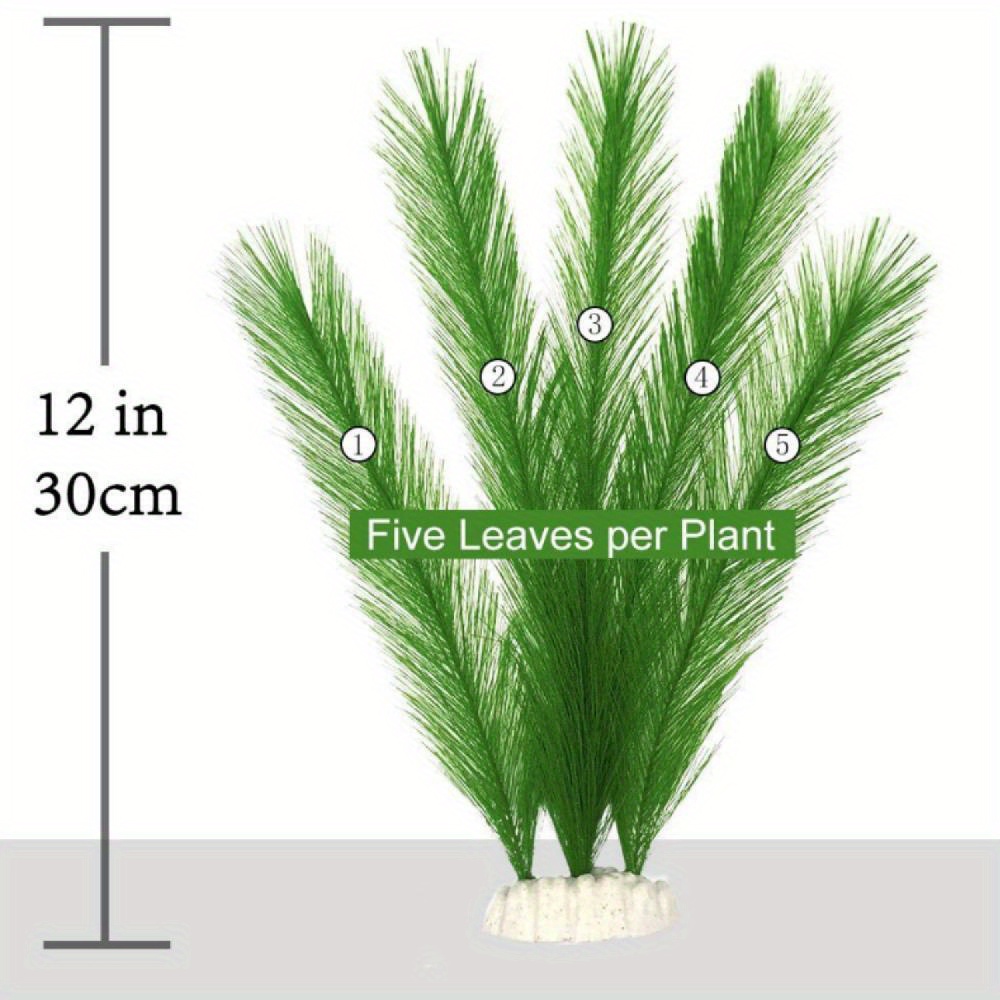 Aquarium Decorations Fish Tank Artificial Green Water Plants Plastic