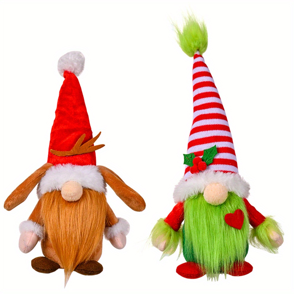 Christmas Gnome Plush Dolls Cute Elf Dolls Plush Faceless - Temu