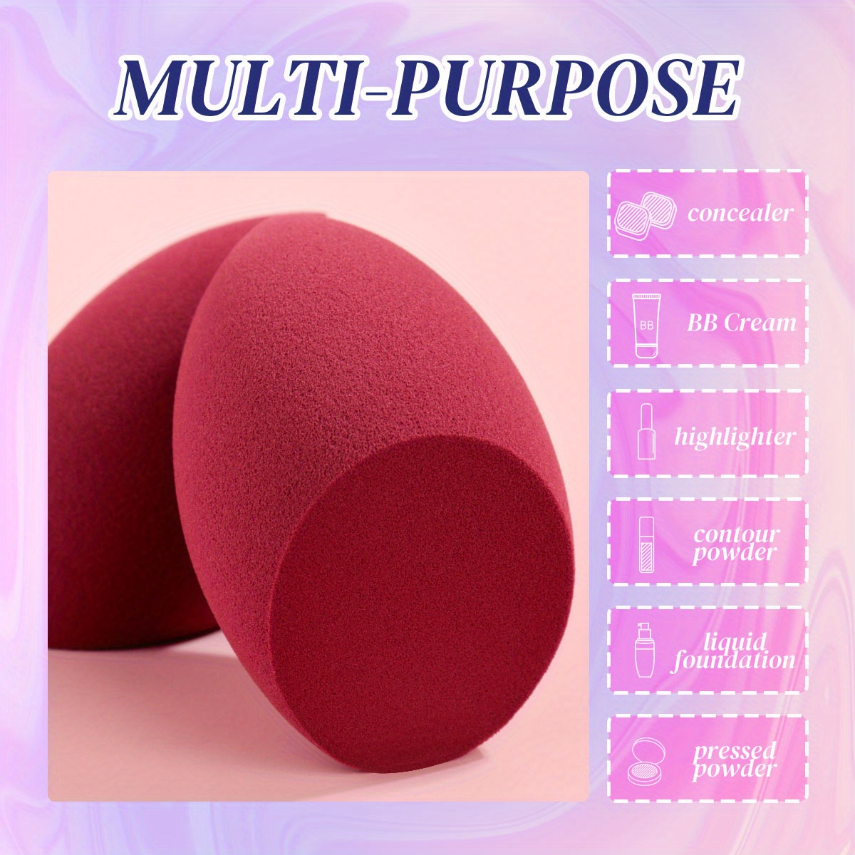 Makeup Sponges Blender Foundation Sponge A Flat Angle Body Temu Australia