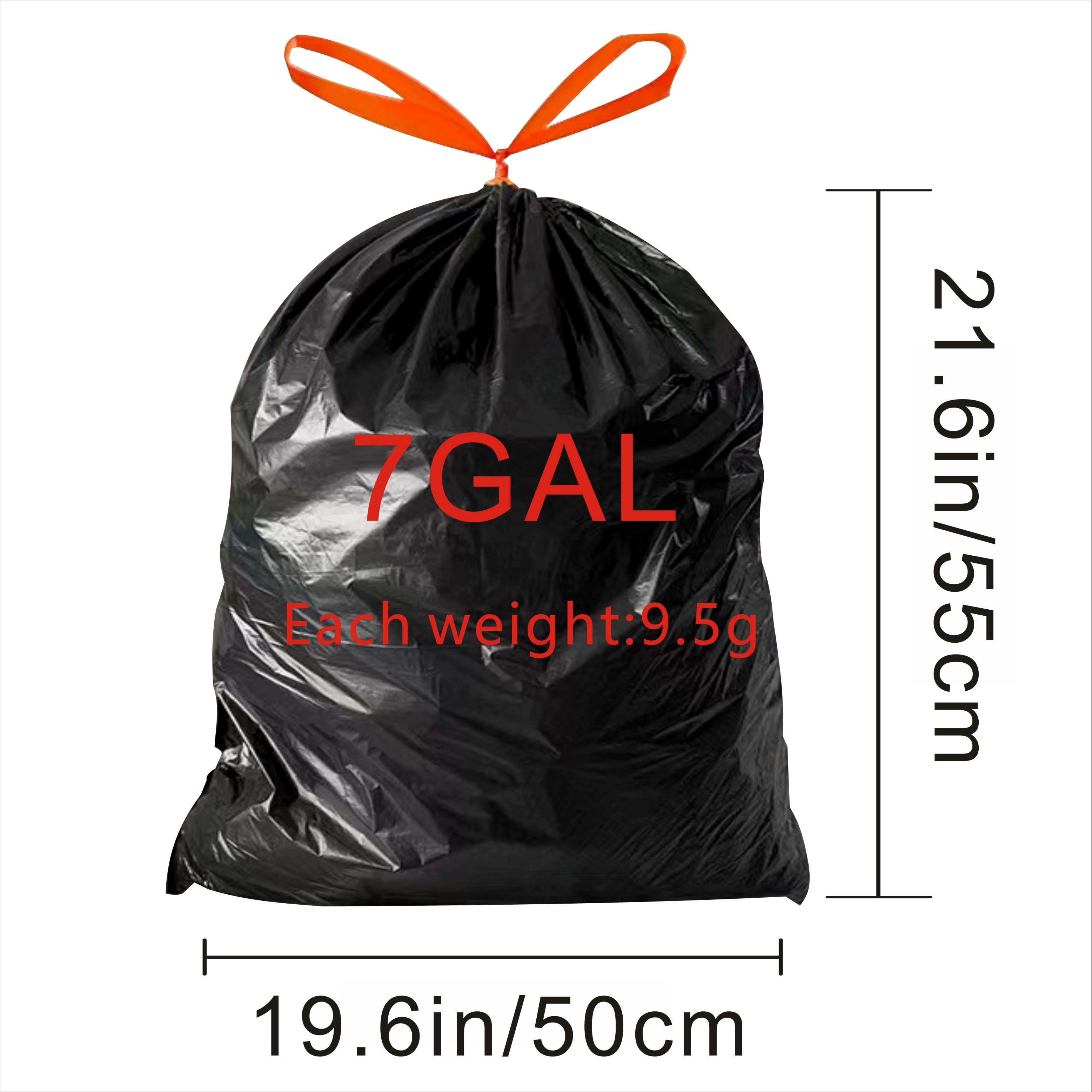 Extra Tall Drawstring Kitchen Trash Bags High Density Value