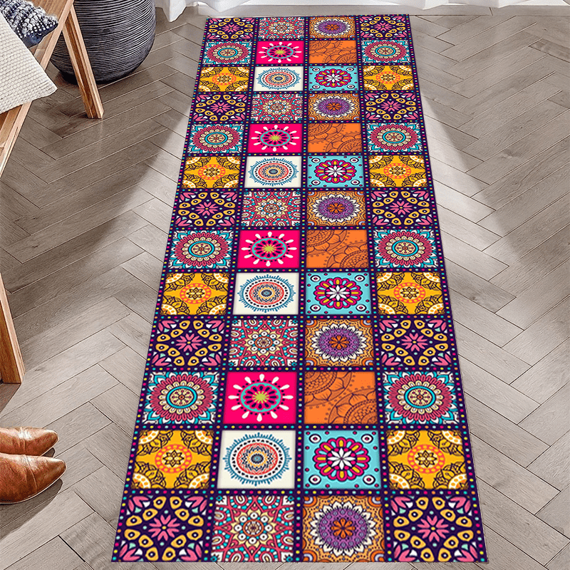 Geometric Runner Rugs Soft Laundry Room Rug Long Anti - Temu