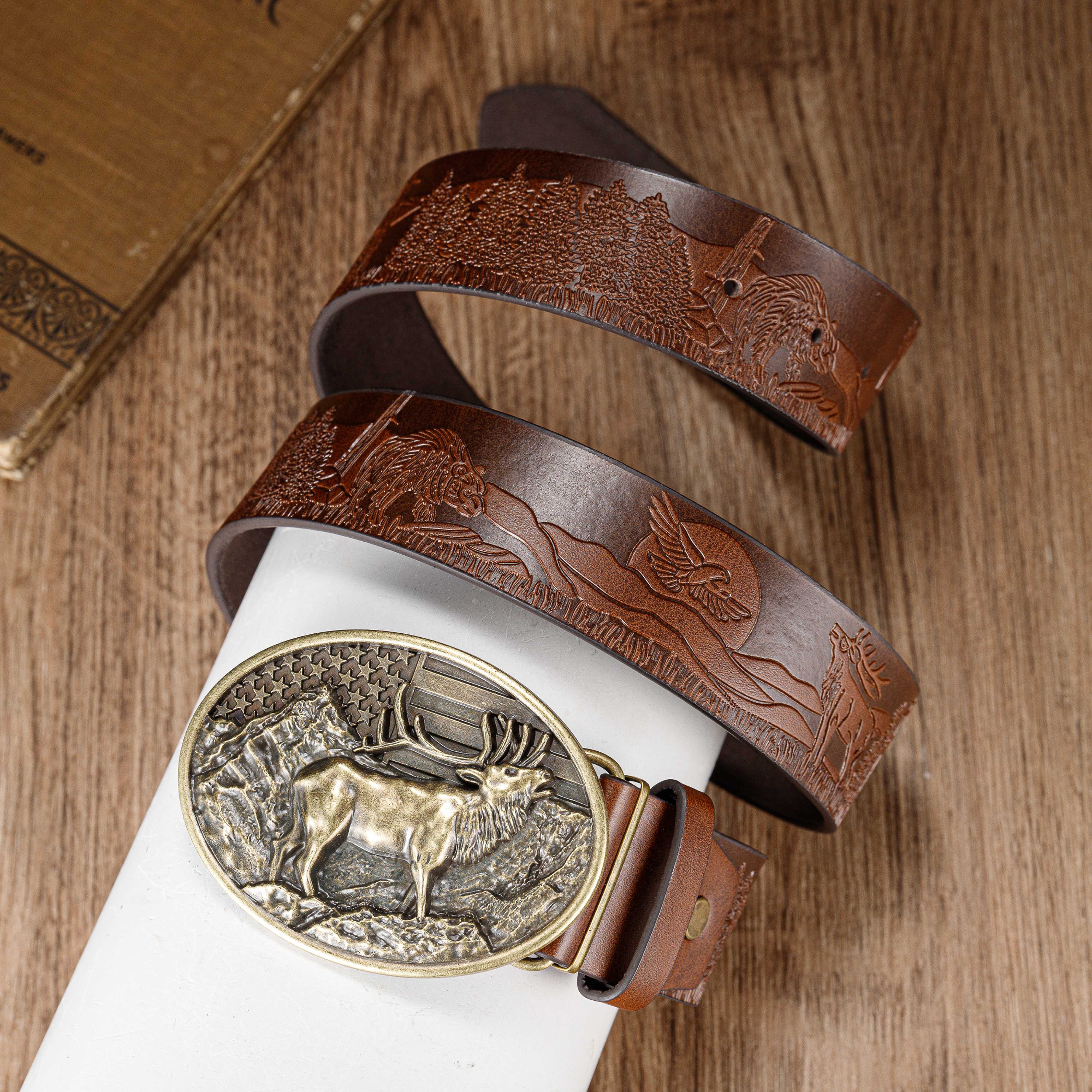 Mens fancy belt buckles discount