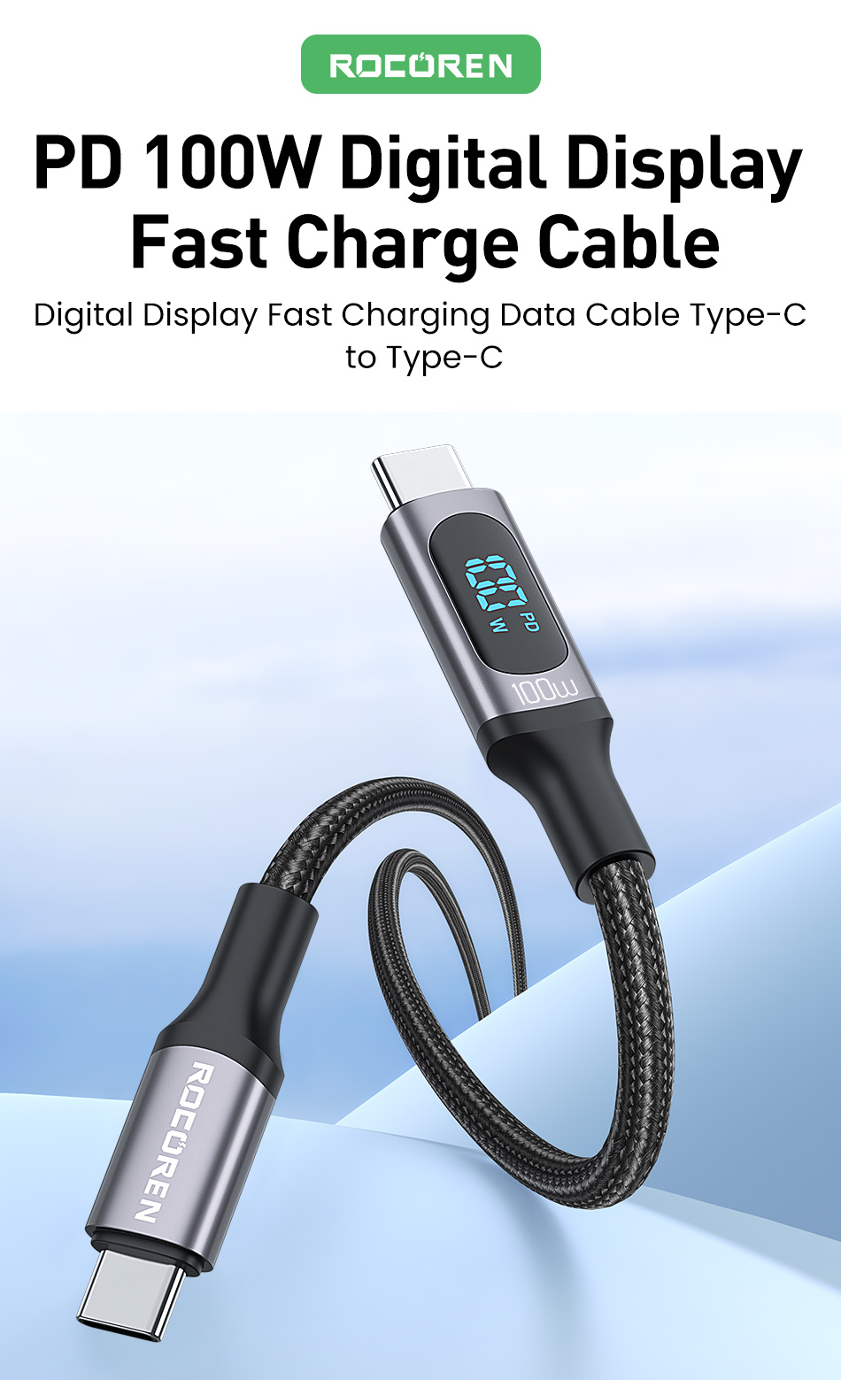 100w Usb C Type C Cable Pd Fast Charging Charger - 100w Usb C Type