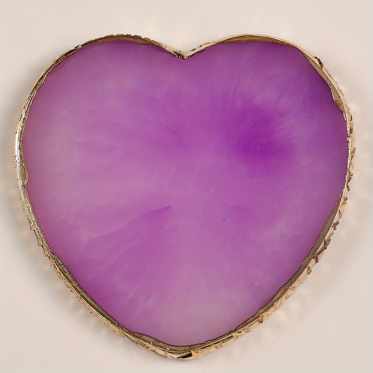 Natural Resin Nail Art Plate Palette Heart Shaped Nail Art Temu