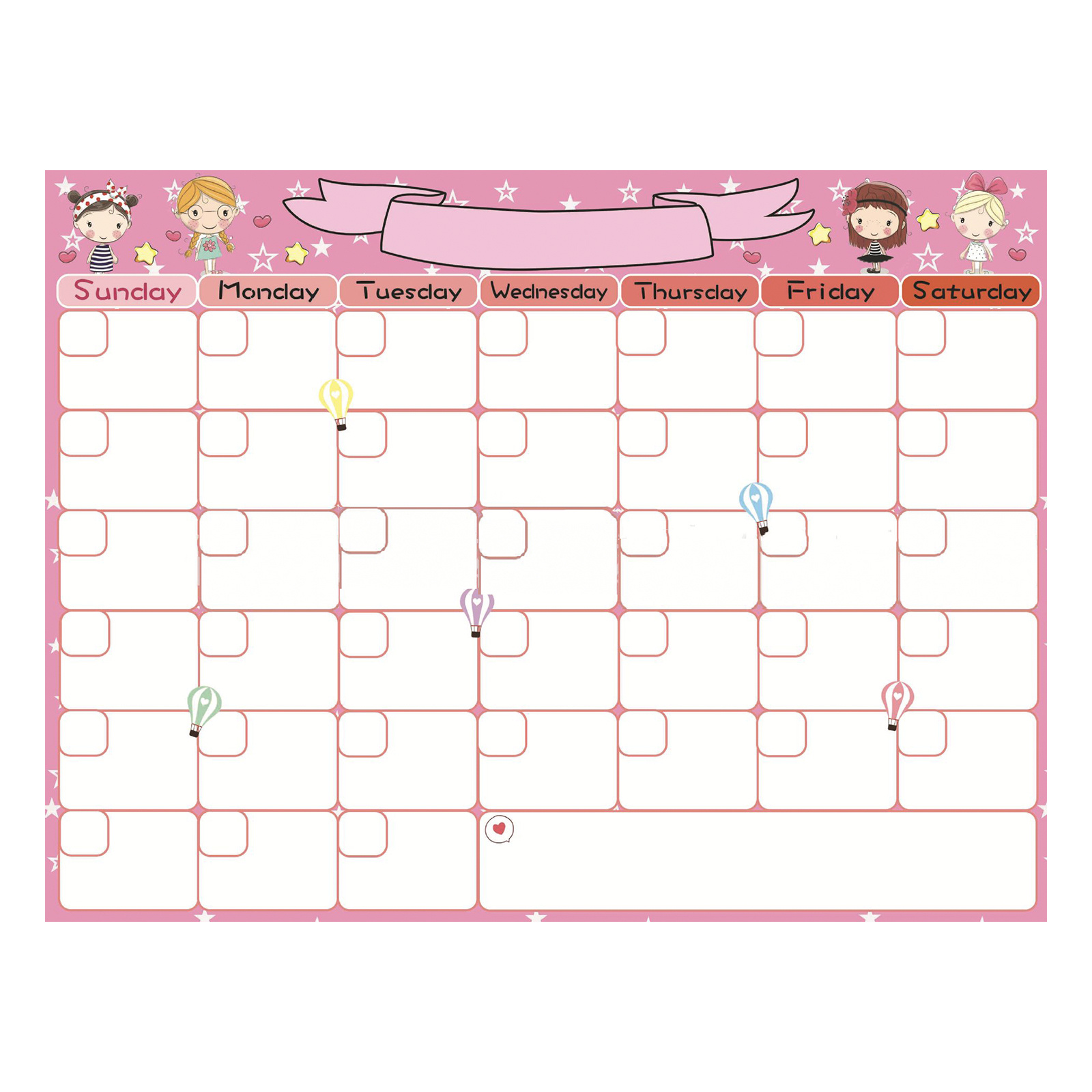Magnetic Monthly Planner Whiteboard for Fridge