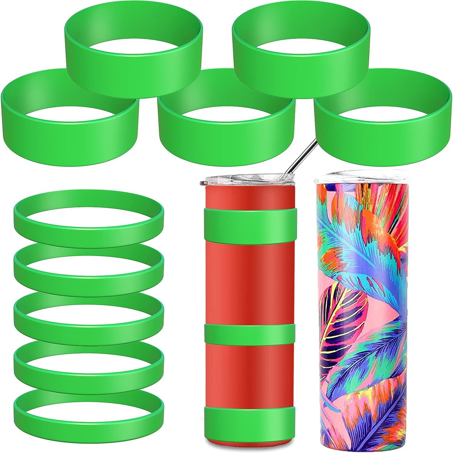 Silicone Bands For Sublimation Tumbler Blanks 2 Sizes - Temu