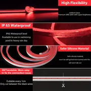 1roll 50cm 1 6ft 300cm 9 8ft usb 5v ip65 waterproof flexible silicone neon light strip single color temperature switch led strip light for bedroom living room bathroom party and outdoor diy decoration details 15