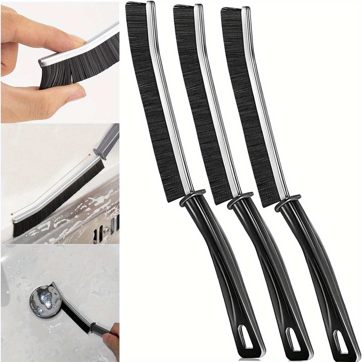 Hard Bristle Crevice Cleaning Brush Grout Cleaning Brush - Temu Italy