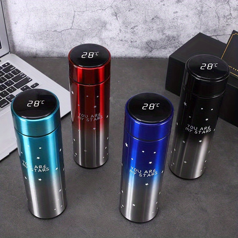 Stainless Steel Water Bottle Cup Led Intelligent Digital Temu