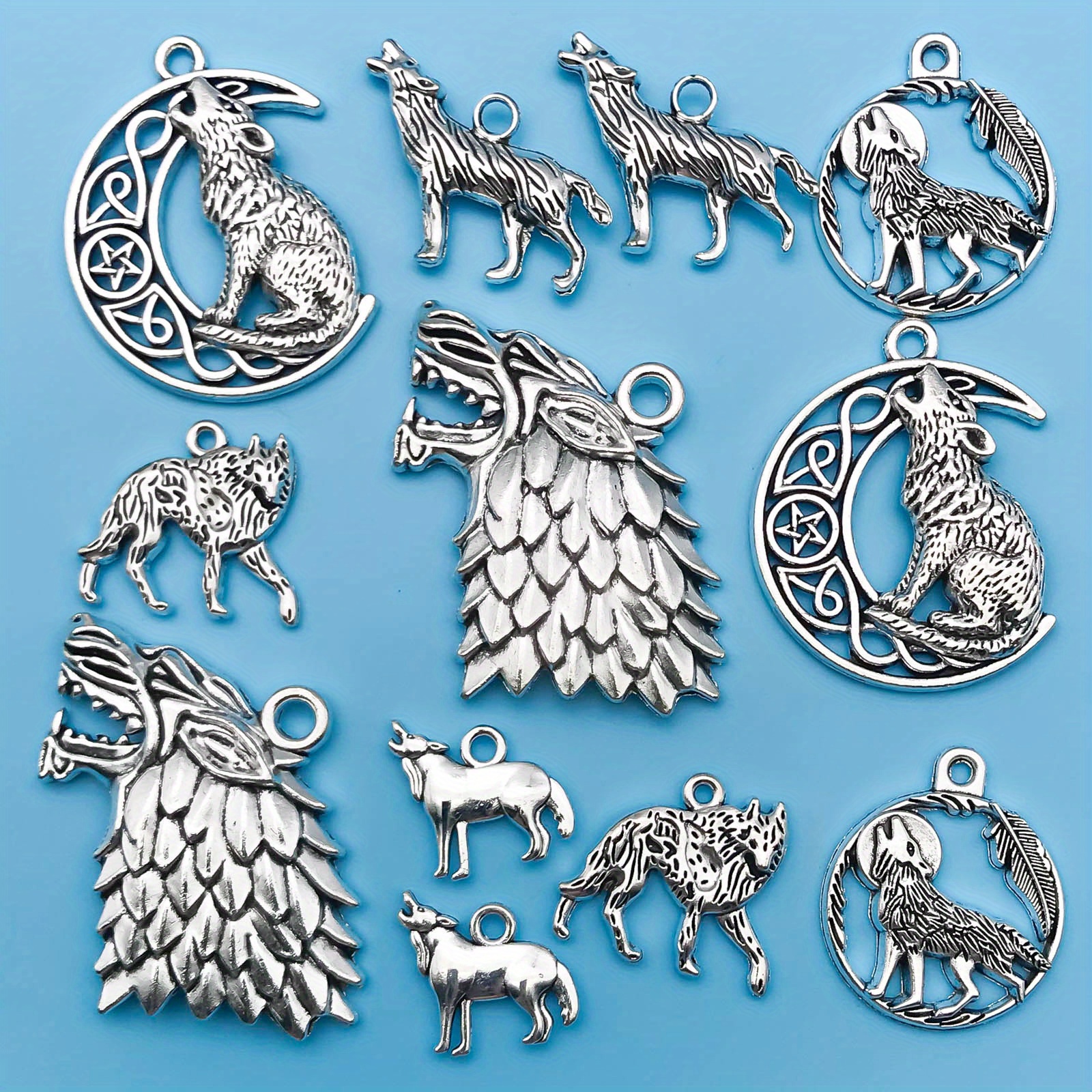 Randomly Mix Antique Silver Animals Cat Charms Pendants For - Temu