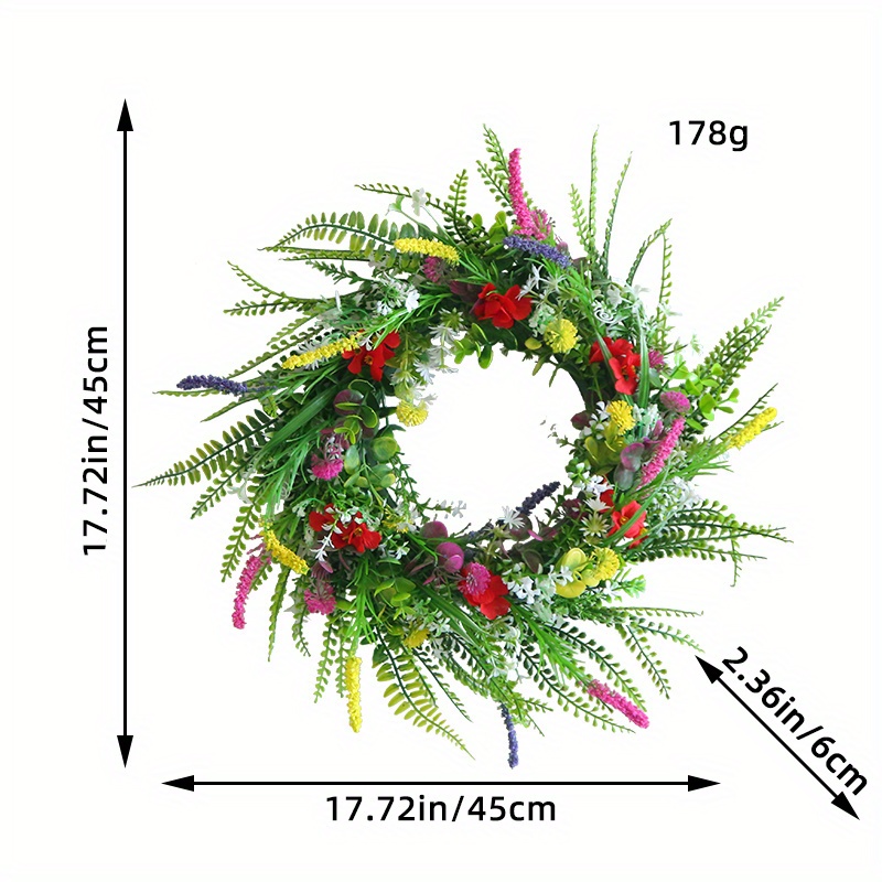 Christmas Decoration Wreath Texas Wildflower Wreath Wall - Temu