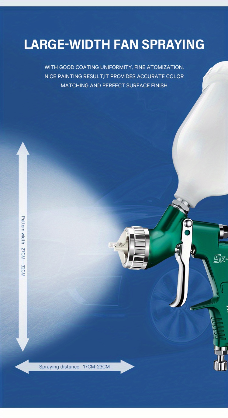 Fine Spray Gun Sks Spray Gun Hvlp Car - Temu