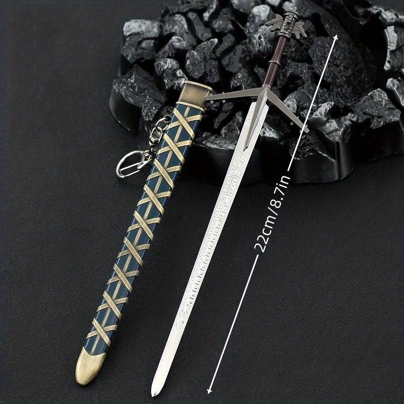 Medieval Sword Model for Game and Film, Handicraft Decoration Pendant