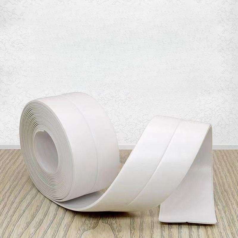 Easliffy White Caulk Tape, White Bathroom Corner Caulking Strip, Self- Adhesive Sealing Tape Used for Kitchen Sink,Toilet，Bathroom Bathtub, Tub  Floor Wall Edge Protector