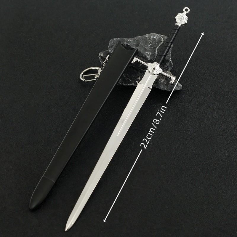 Medieval Sword Model for Game and Film, Handicraft Decoration Pendant