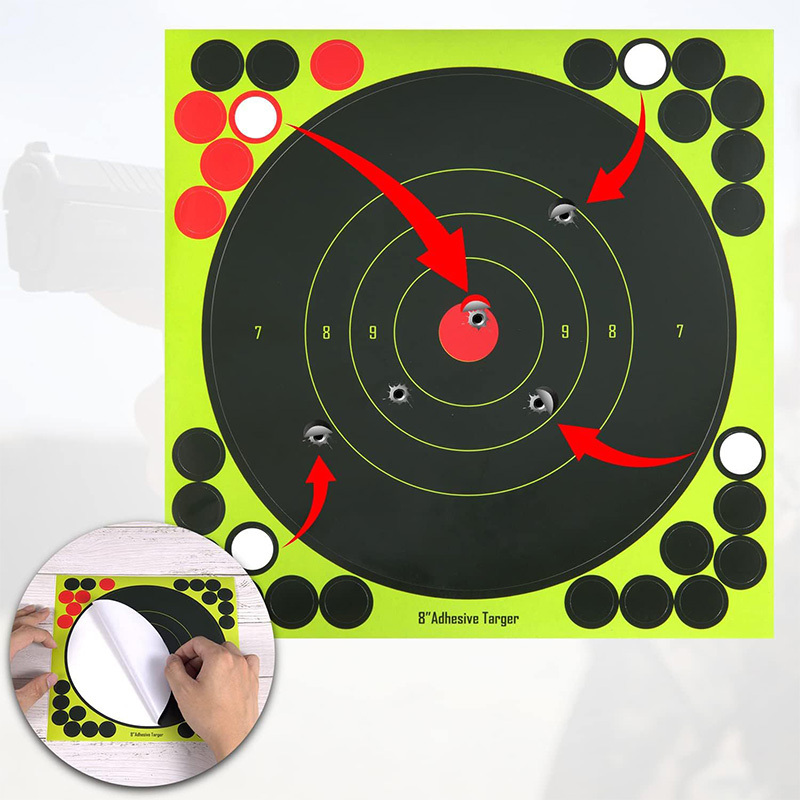 Shooting Target Stickers Paper Target Splattered Bright Temu