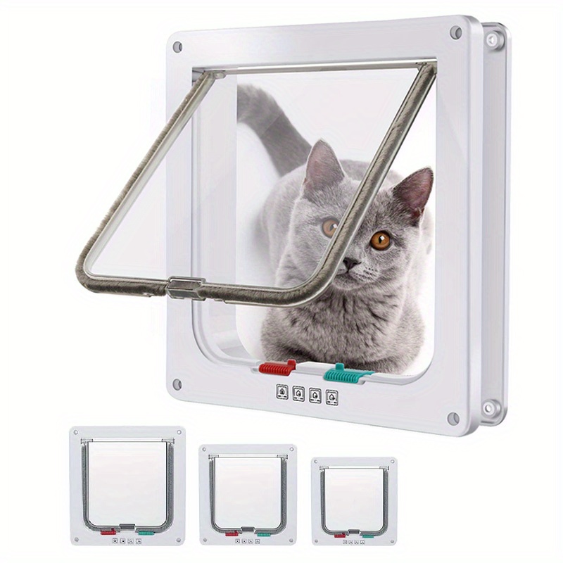 Puerta interior para gatos, puerta de gato para puerta interior, puertas  para mascotas para gatos, gatitos y gatitos