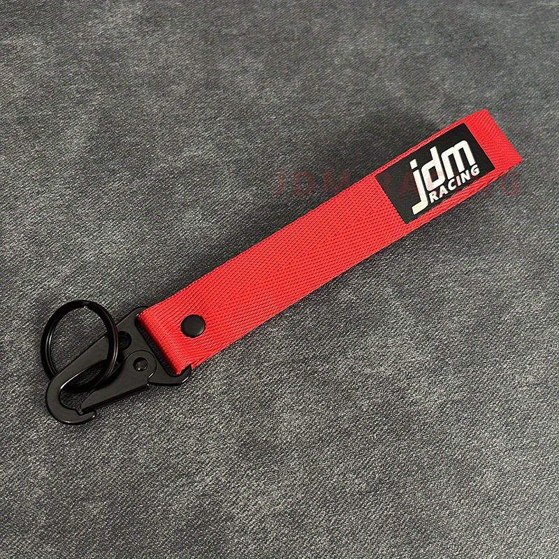 Jdm Car Keychain, Key Organizer Lanyard, Nylon Webbing Keychain With Steel Spring Clip Lanyard Accessories