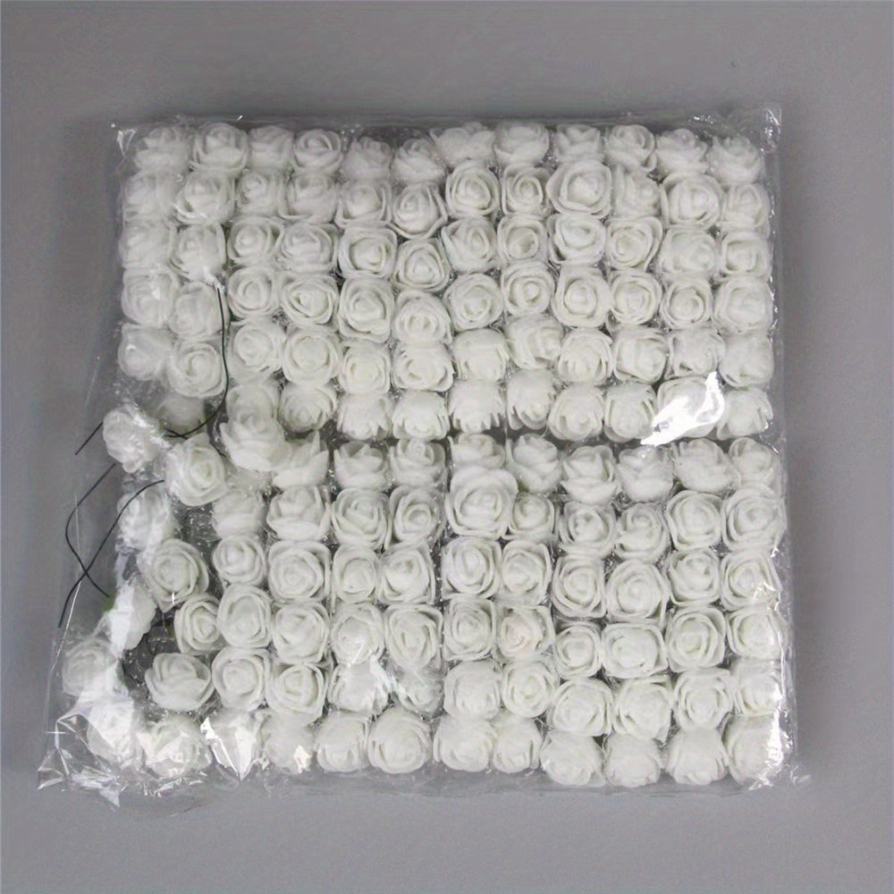 Flower head PE flower foam flower small rose orange 144pcs