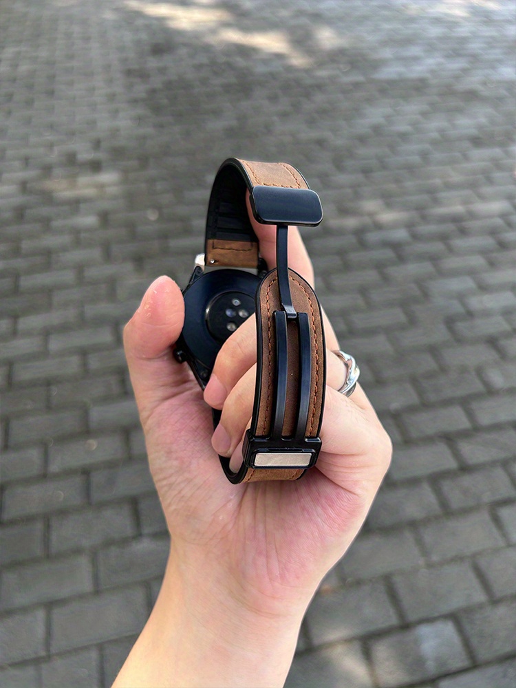 22mm 20mm Cinturino In Pelle Artificiale Galaxy - Temu Italy
