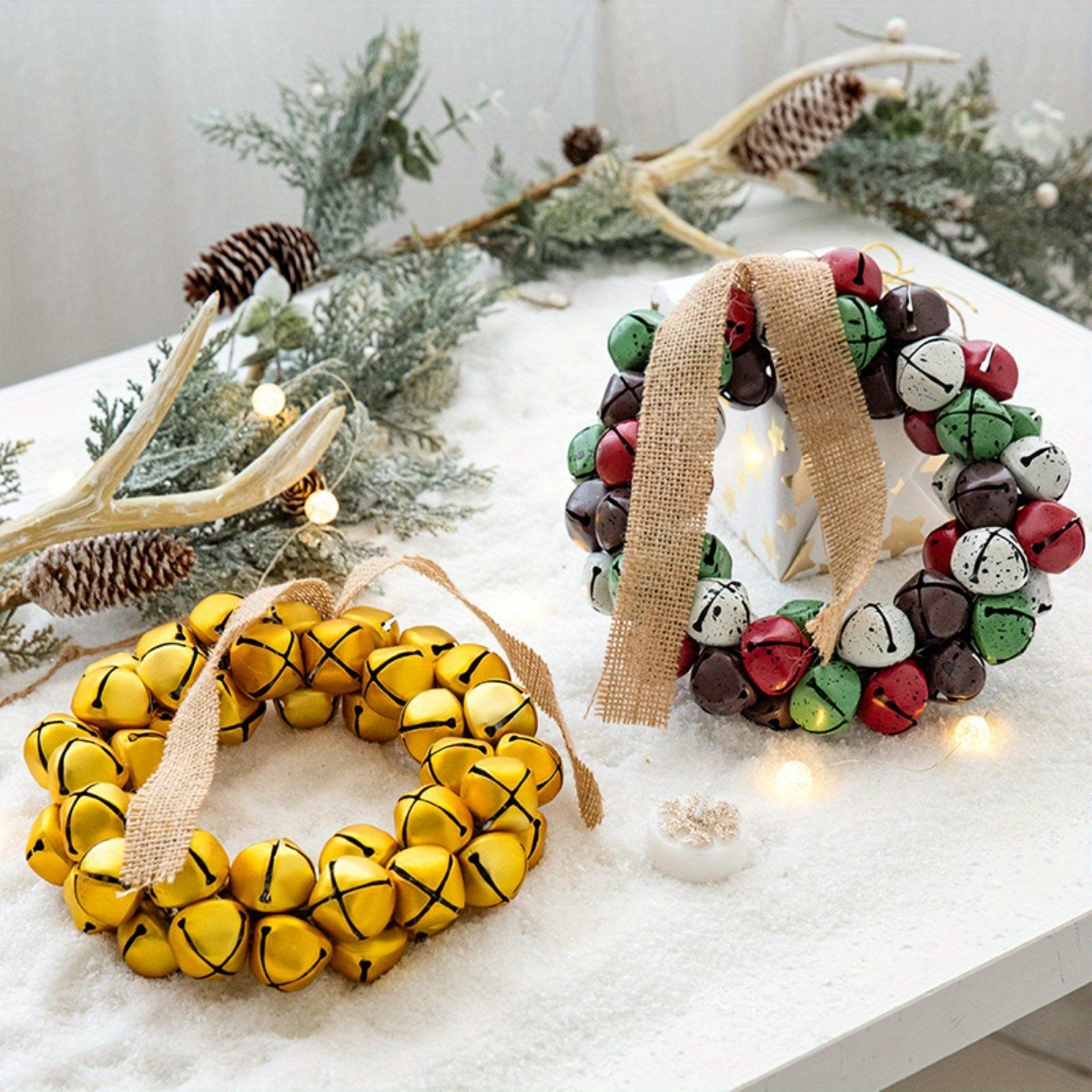 Christmas Wreath Christmas Tree Gold Beads Decoration - Temu