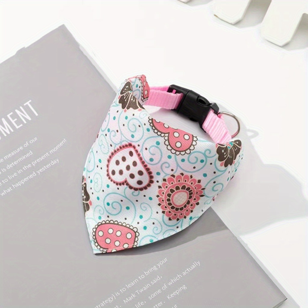 Pet Saliva Towel Cartoon Graphic Triangle Scarf