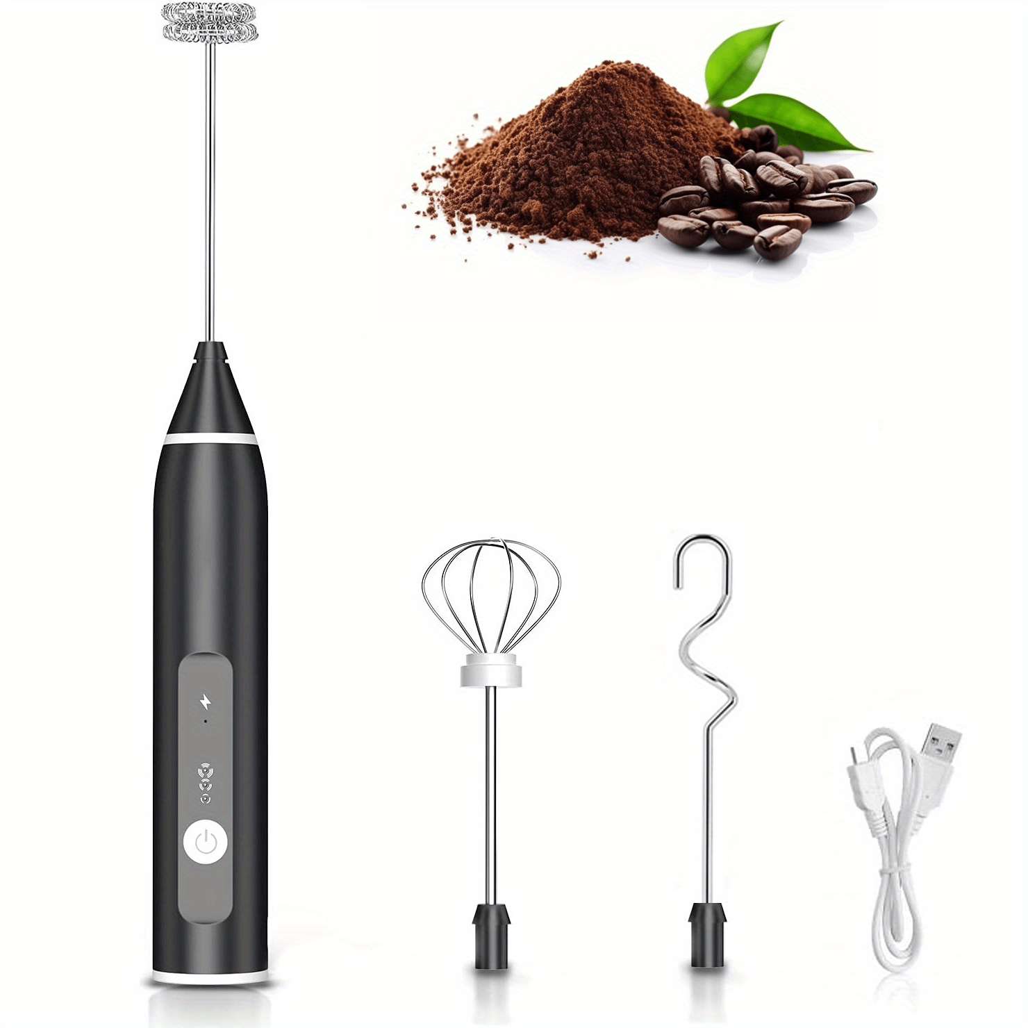 Rechargeable USB Whisk Frother