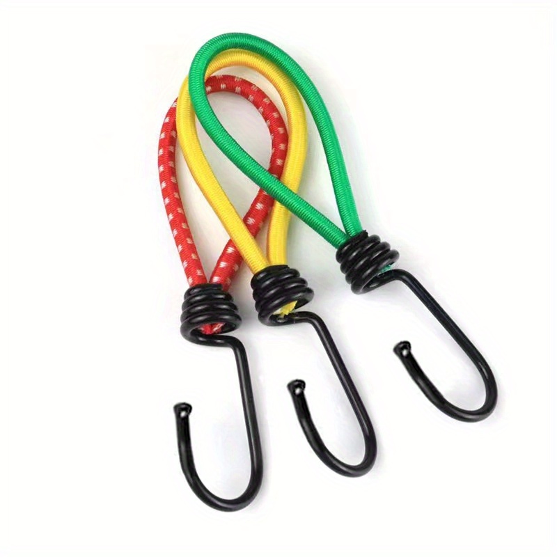 Small Bungee Cord with Hooks-Black Bungee Cords Heavy Duty Outdoor (12  Inch) : : Tools & Home Improvement