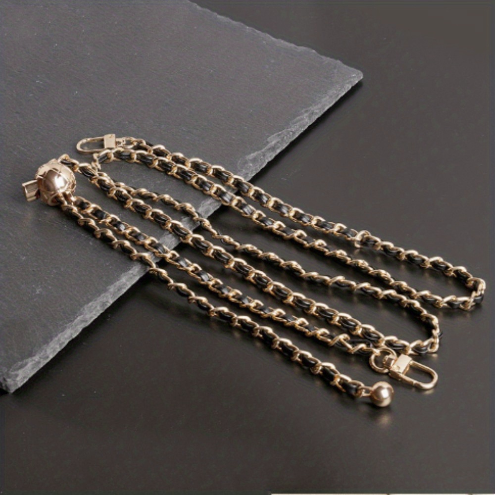  Cadenas de cobre para monedero, correa cruzada de hombro,  accesorios para decoración con dijes (oro antiguo, 13 pulgadas) : Ropa,  Zapatos y Joyería