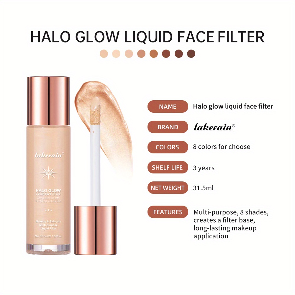 Halo Glow Liquid Filter Glitter Facial Liquid For Complexion Temu Austria