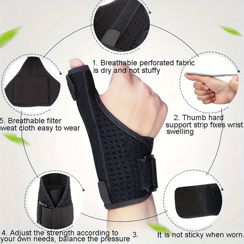 Unisex 2 in 1 Comfortable Breathable Wrist Brace Thumb - Temu United