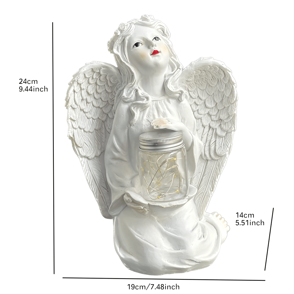 1pc Statues D'ange De Jardin Décor Extérieur, Figurines D'ange Solaires  Lumières Décor D'ange Pour La Maison, Patio, Art De Cour, Cadeaux  Commémoratifs Et De Bénédiction, Cadeaux De Jardin Pour Grand-mère