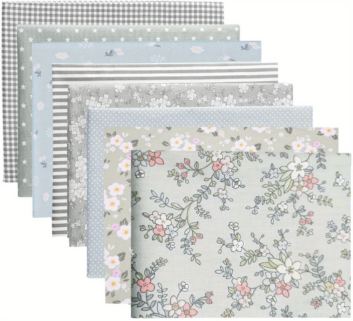 Cartisanat Fat Quarters Fabric Bundles,12 Pcs (20in x 20in / 50cm x 50cm) Sewing Patterns Quarter Precut Fabrics for Quilting Squares Scraps Top