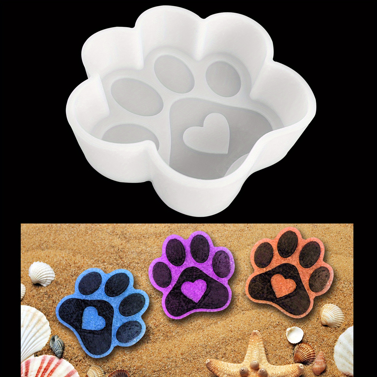 Dog Paw Fresh Molds Create Unique Home Decor Silicone Fresh - Temu