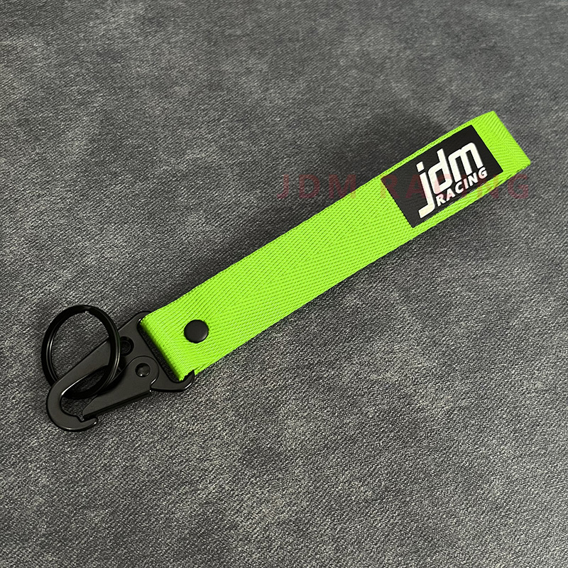 Jdm Car Keychain, Key Organizer Lanyard, Nylon Webbing Keychain With Steel Spring Clip Lanyard Accessories
