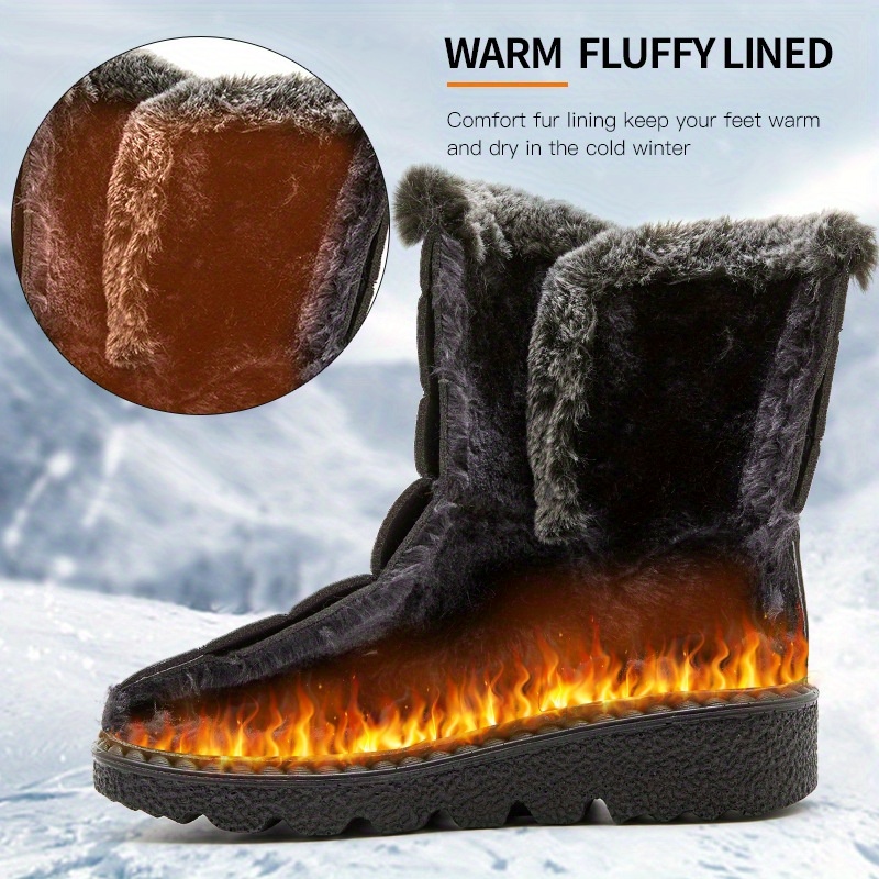 Faux fur 2024 lined winter boots