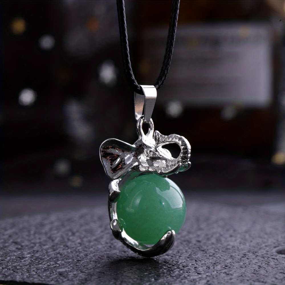 Emerald hot sale elephant necklace