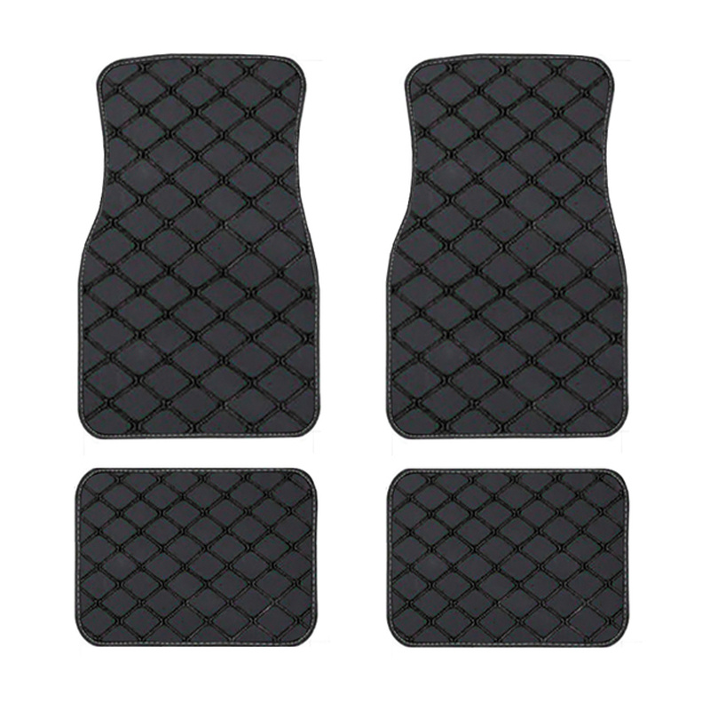 Auto Fußmatten für L/EXUS ES 2018-2020, Premium Leder Vorne Hinten  Wasserdicht Anti Rutsch VerschleißFest Innenschutz Zubehör,BlackRed