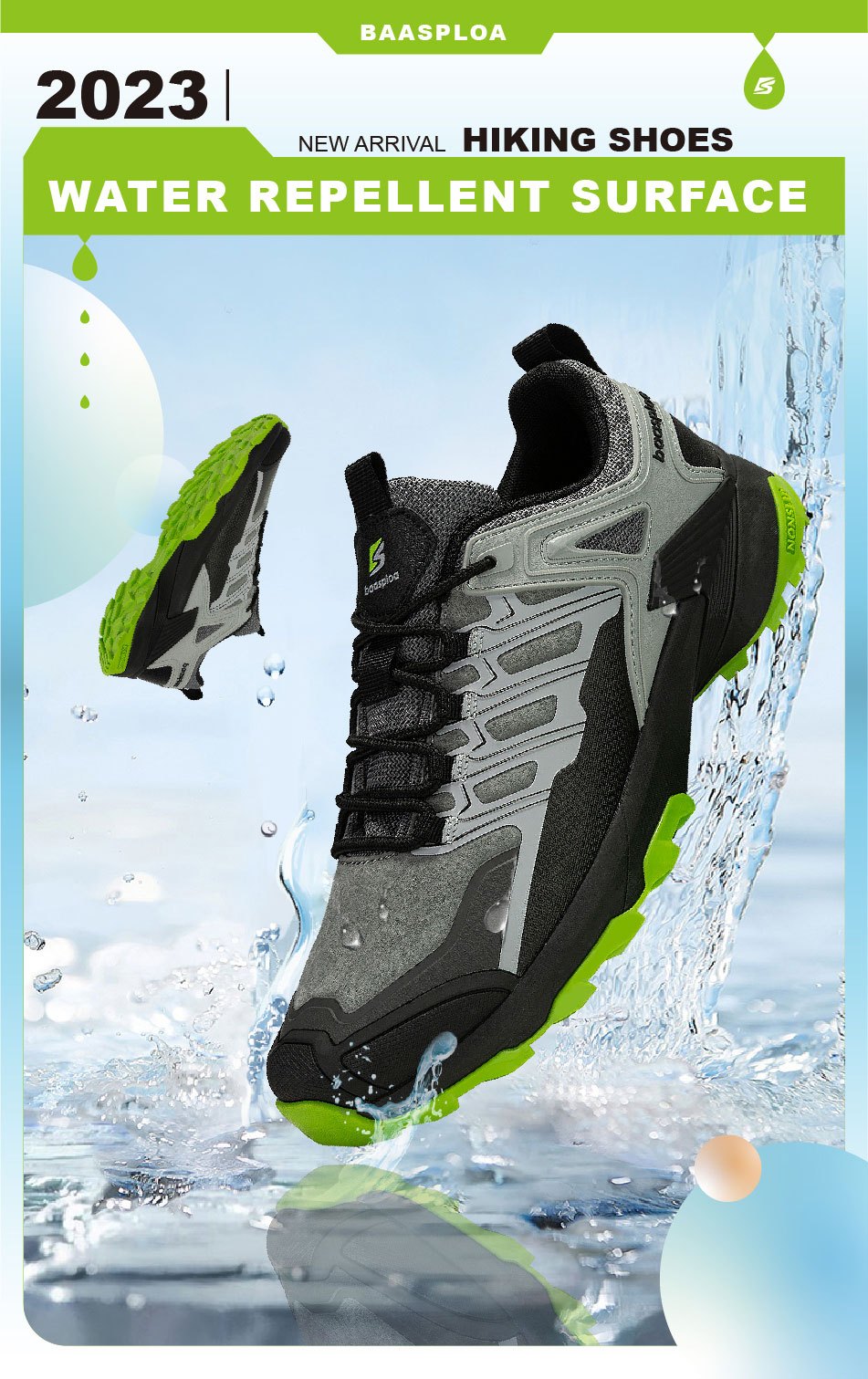 Zapatillas Senderismo Trekking Water Repellent para Hombres de