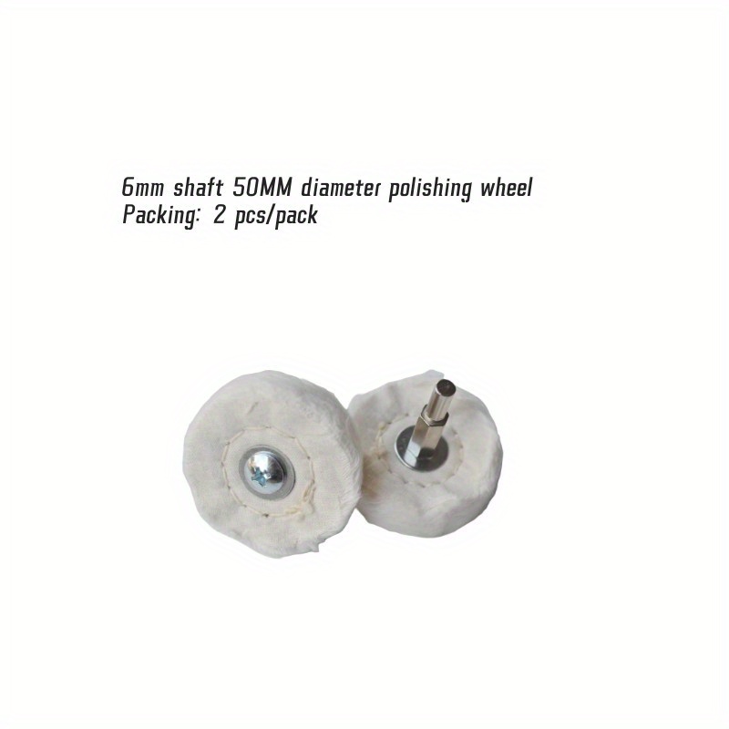 High-quality Fabric Polishing Wheel For Metal - 6mm Shaft, Ideal For Corners, Holes & Right - Works With Solid Or Liquid Wax