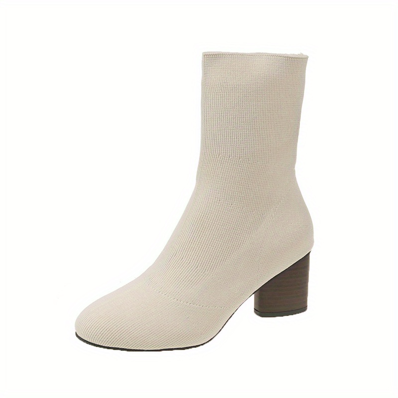 Cream sock 2025 ankle boots