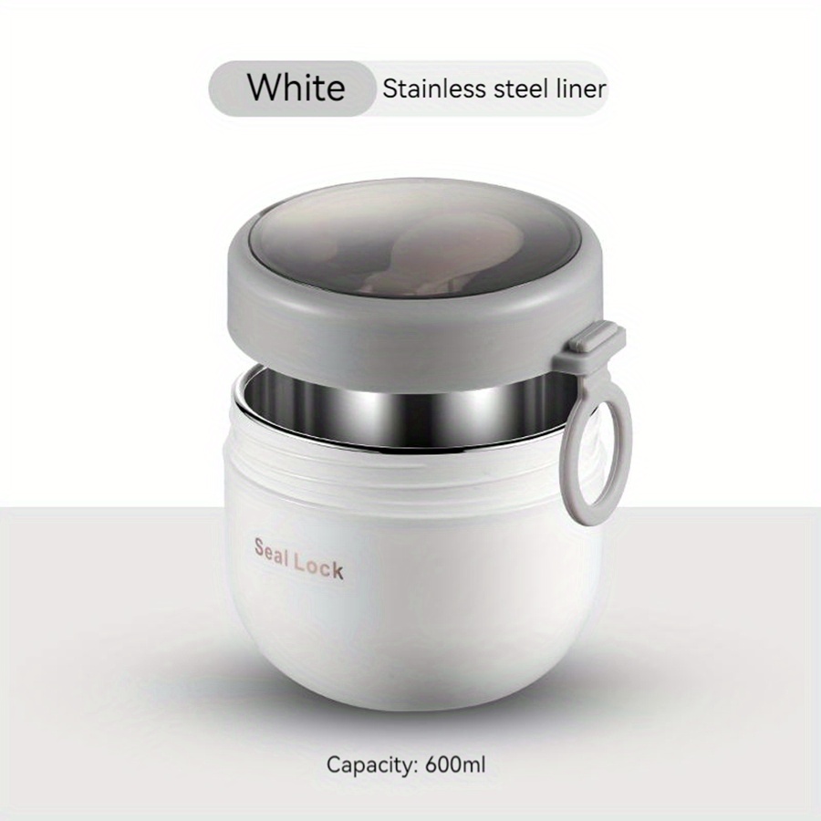 Insulated Food Jar, Stainless Steel Cylindrical Lunch Container, Thermal Lunch  Box, For Soup, Porridge, Salad And More, For School And Office, Kitchen  Accessories, Travel Accessories - Temu