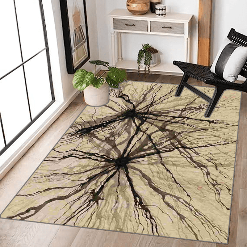 Area Rug Living Room Rugs - 5x7 Washable Large Soft Neutral Boho Moroccan  Bohemian Farmhouse Rug Indoor Floor Carpet for Bedroom Under Dining Table