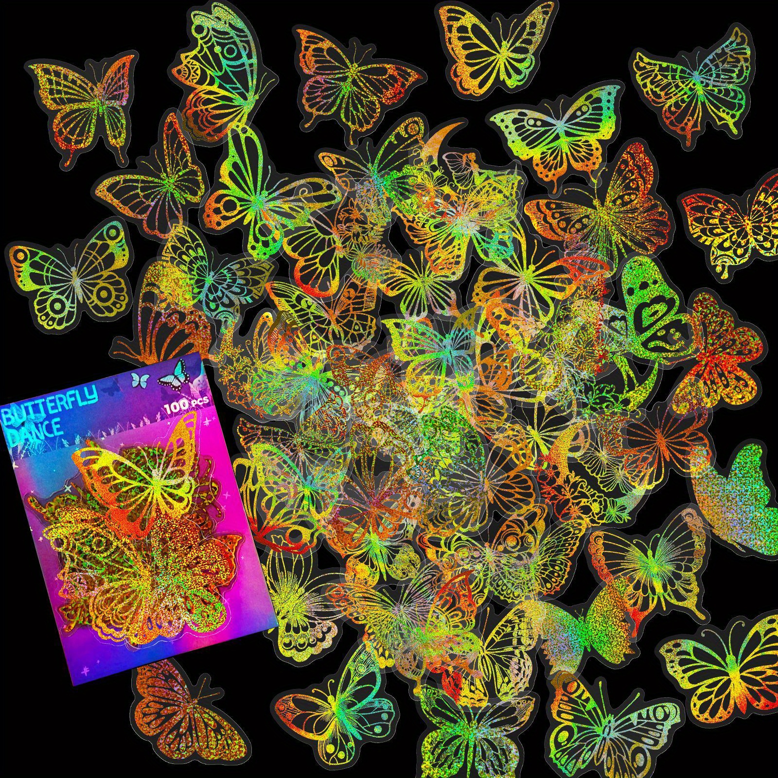 Colorful Butterfly Sticker Wholesale sticker supplier Vinyl Decals