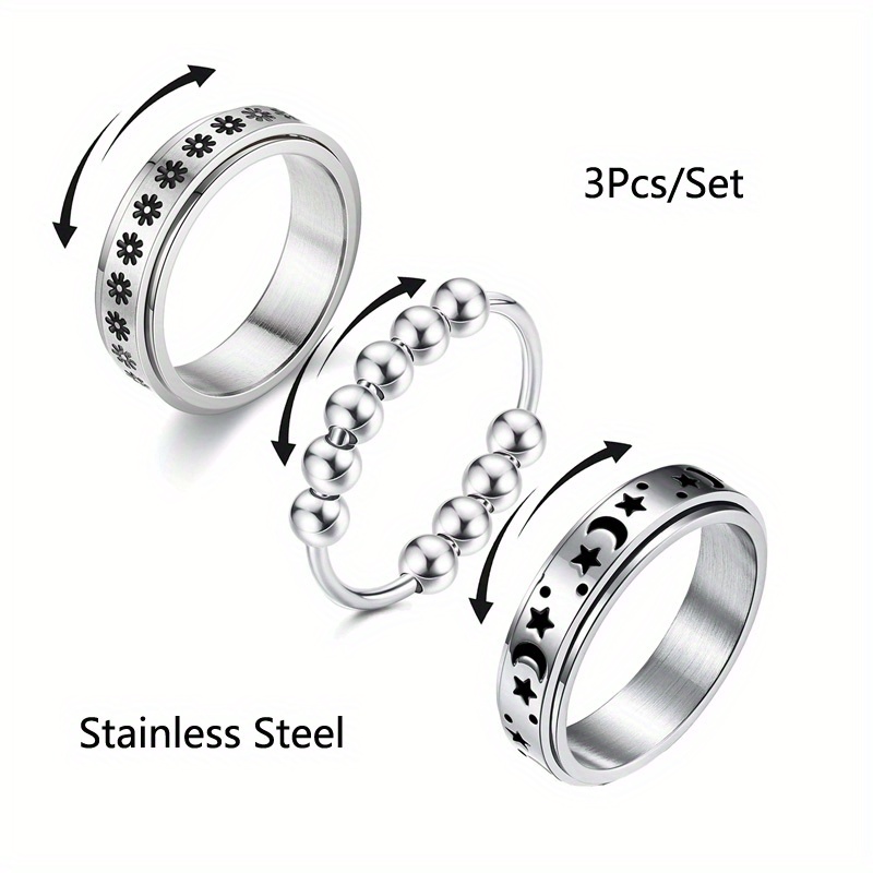 Cute stainless steel deals rings